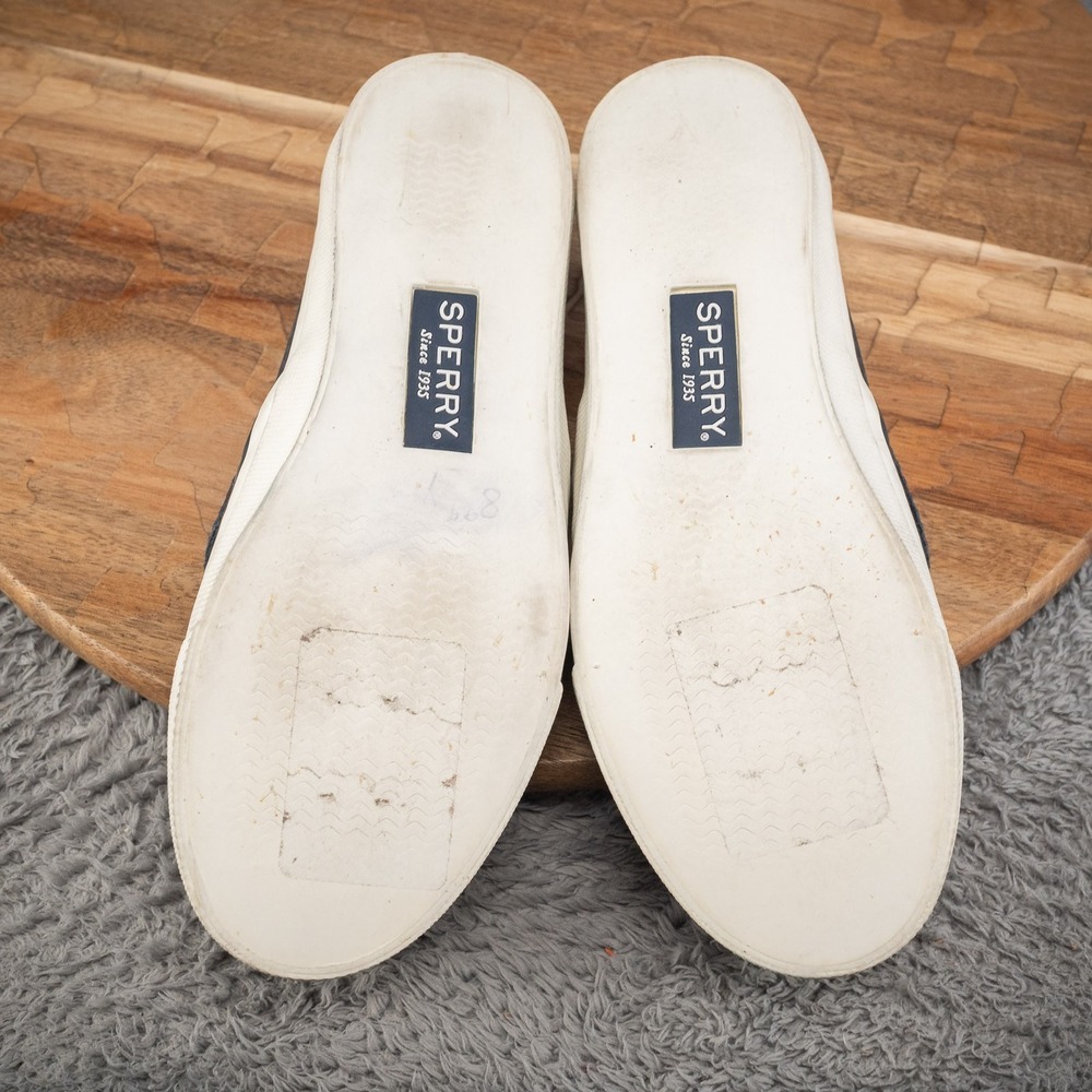 Sperry Women's Navy Blue Seaside Perforated‎ Slip-On Sneakers - Size 5.5 M - Picture 7 of 7